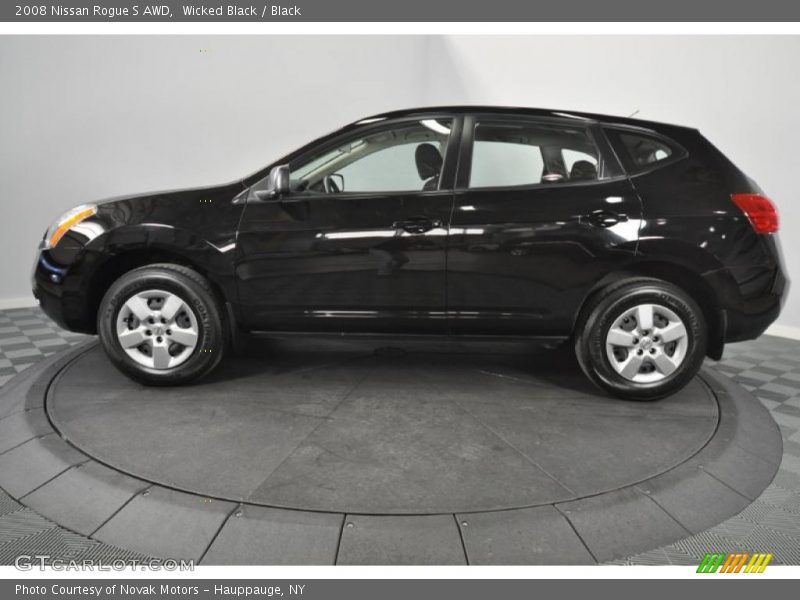 Wicked Black / Black 2008 Nissan Rogue S AWD