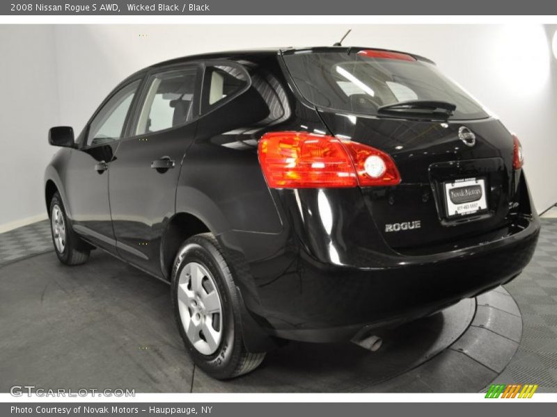 Wicked Black / Black 2008 Nissan Rogue S AWD