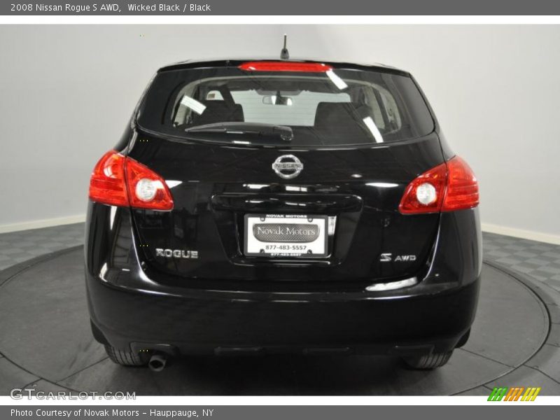 Wicked Black / Black 2008 Nissan Rogue S AWD