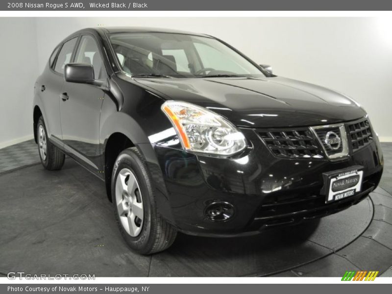 Wicked Black / Black 2008 Nissan Rogue S AWD