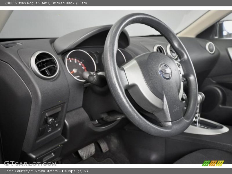 Wicked Black / Black 2008 Nissan Rogue S AWD