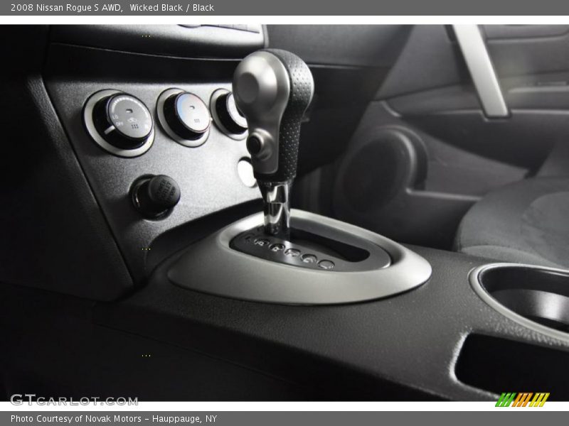 Wicked Black / Black 2008 Nissan Rogue S AWD