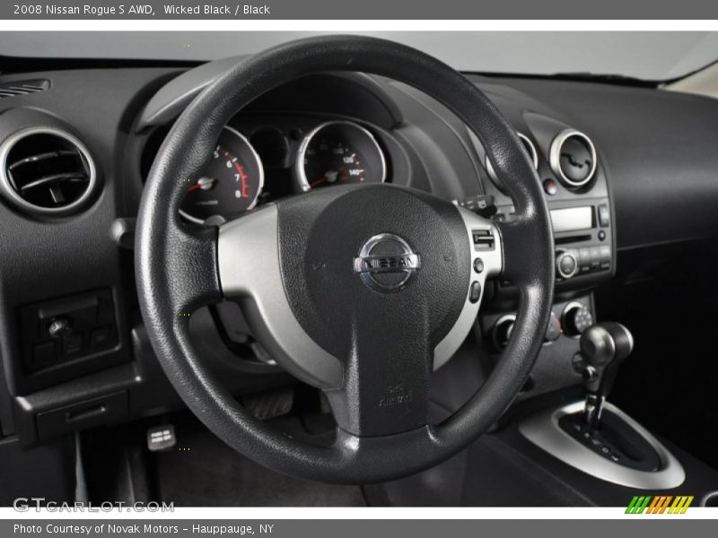 Wicked Black / Black 2008 Nissan Rogue S AWD
