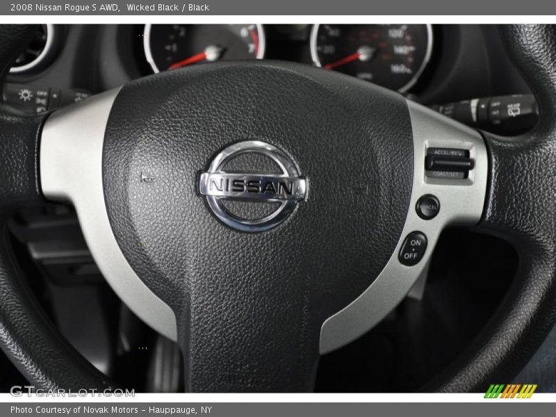 Wicked Black / Black 2008 Nissan Rogue S AWD