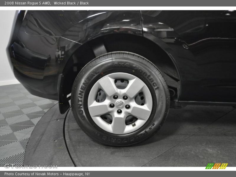 Wicked Black / Black 2008 Nissan Rogue S AWD
