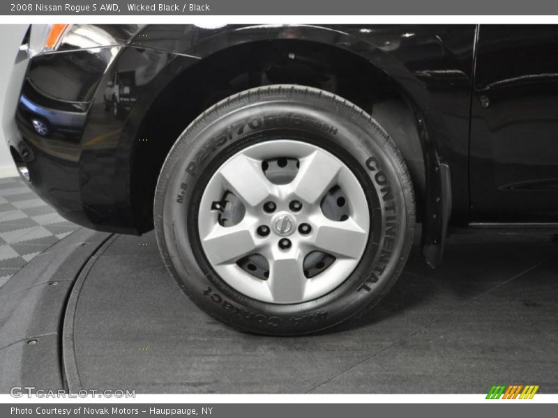 Wicked Black / Black 2008 Nissan Rogue S AWD