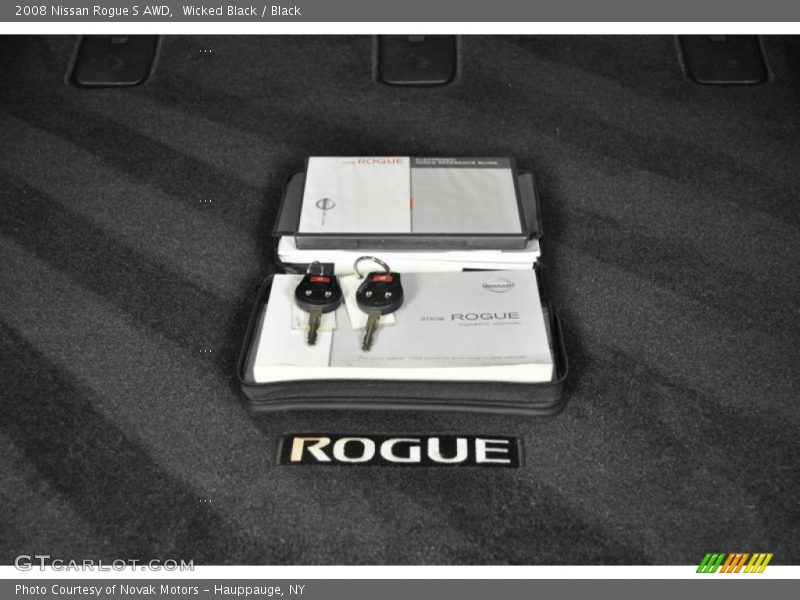 Wicked Black / Black 2008 Nissan Rogue S AWD