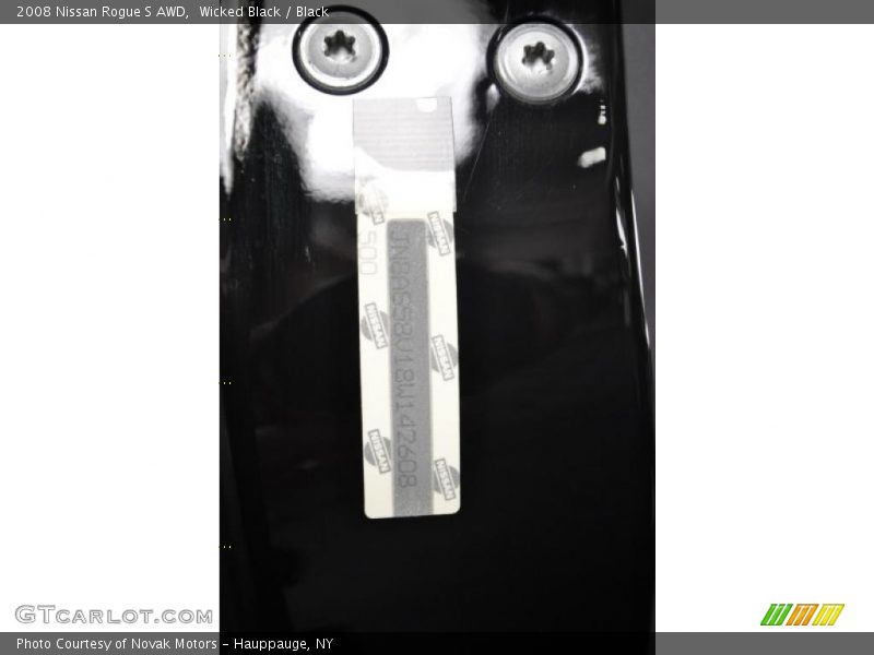 Wicked Black / Black 2008 Nissan Rogue S AWD