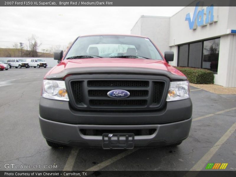 Bright Red / Medium/Dark Flint 2007 Ford F150 XL SuperCab