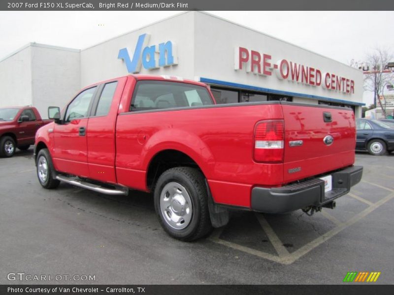 Bright Red / Medium/Dark Flint 2007 Ford F150 XL SuperCab
