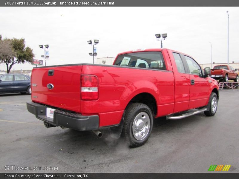 Bright Red / Medium/Dark Flint 2007 Ford F150 XL SuperCab