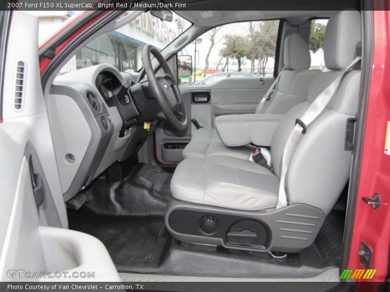 Bright Red / Medium/Dark Flint 2007 Ford F150 XL SuperCab
