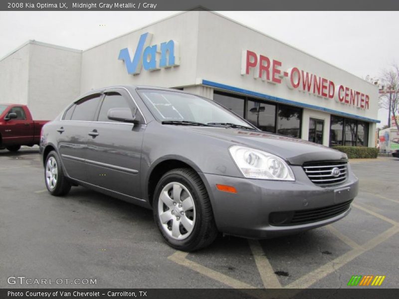 Midnight Gray Metallic / Gray 2008 Kia Optima LX