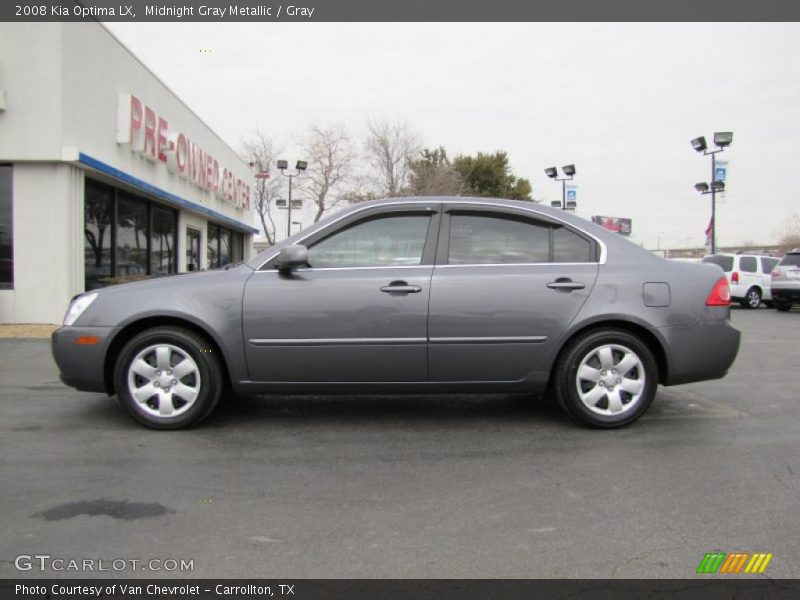 Midnight Gray Metallic / Gray 2008 Kia Optima LX