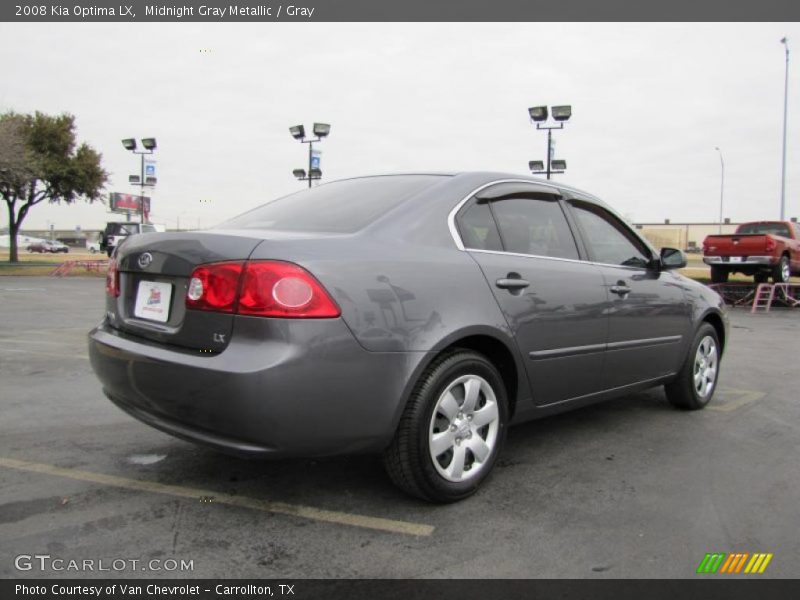 Midnight Gray Metallic / Gray 2008 Kia Optima LX