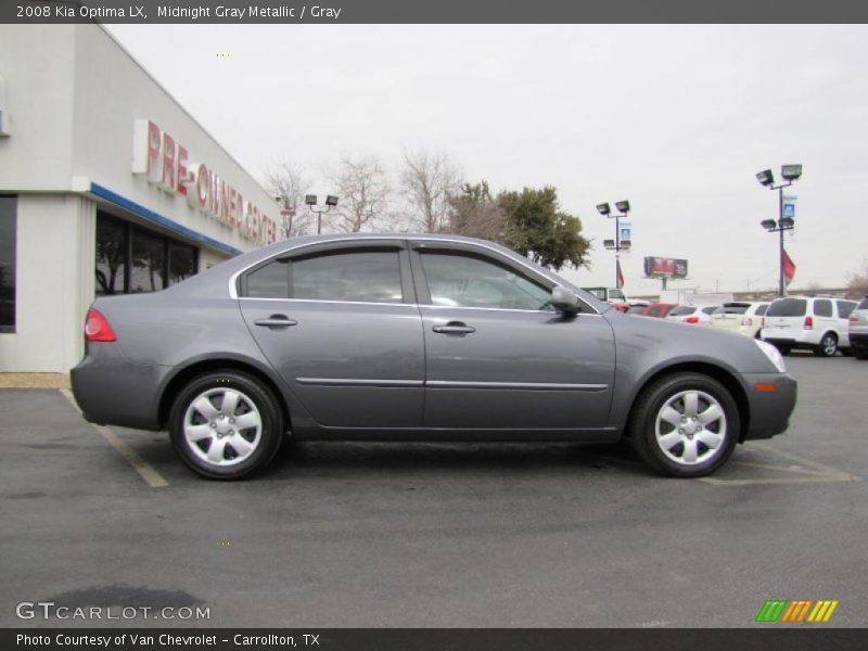 Midnight Gray Metallic / Gray 2008 Kia Optima LX
