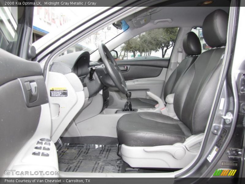 Midnight Gray Metallic / Gray 2008 Kia Optima LX