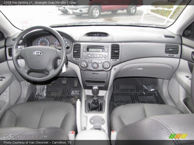 Midnight Gray Metallic / Gray 2008 Kia Optima LX
