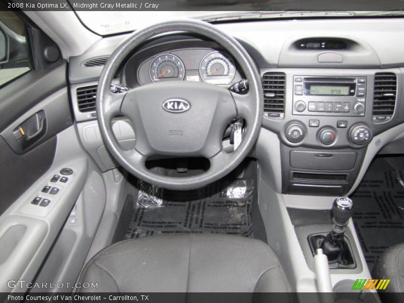 Midnight Gray Metallic / Gray 2008 Kia Optima LX