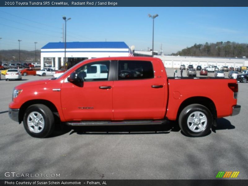 Radiant Red / Sand Beige 2010 Toyota Tundra SR5 CrewMax