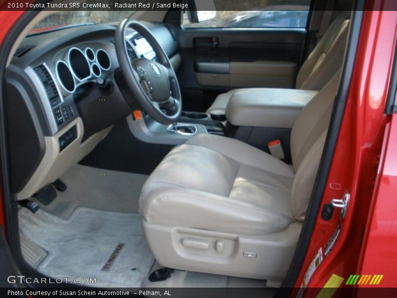 Radiant Red / Sand Beige 2010 Toyota Tundra SR5 CrewMax