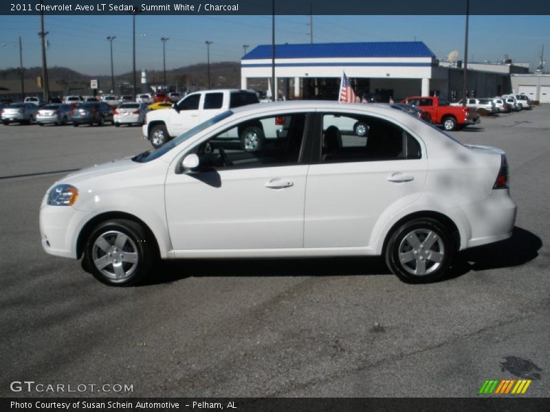 Summit White / Charcoal 2011 Chevrolet Aveo LT Sedan