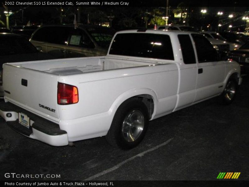 Summit White / Medium Gray 2002 Chevrolet S10 LS Extended Cab