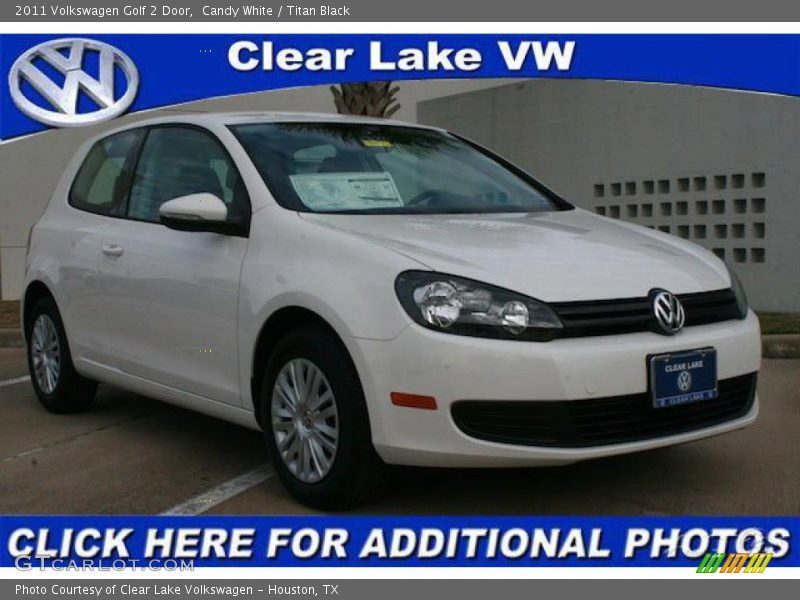 Candy White / Titan Black 2011 Volkswagen Golf 2 Door