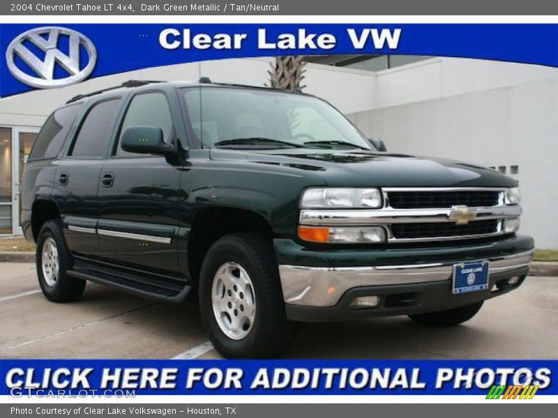 Dark Green Metallic / Tan/Neutral 2004 Chevrolet Tahoe LT 4x4