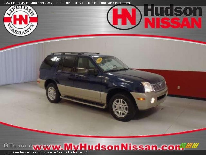 Dark Blue Pearl Metallic / Medium Dark Parchment 2004 Mercury Mountaineer AWD