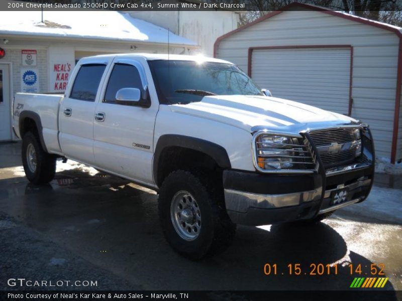 Summit White / Dark Charcoal 2004 Chevrolet Silverado 2500HD Crew Cab 4x4
