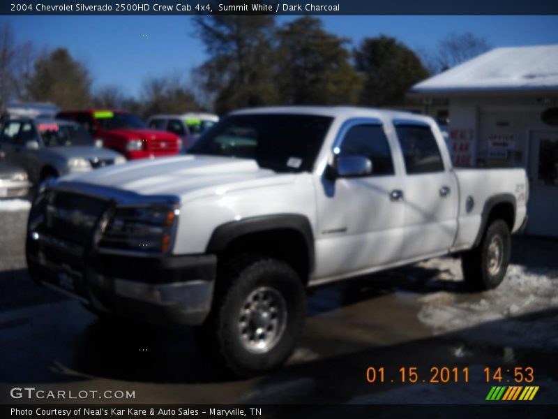 Summit White / Dark Charcoal 2004 Chevrolet Silverado 2500HD Crew Cab 4x4