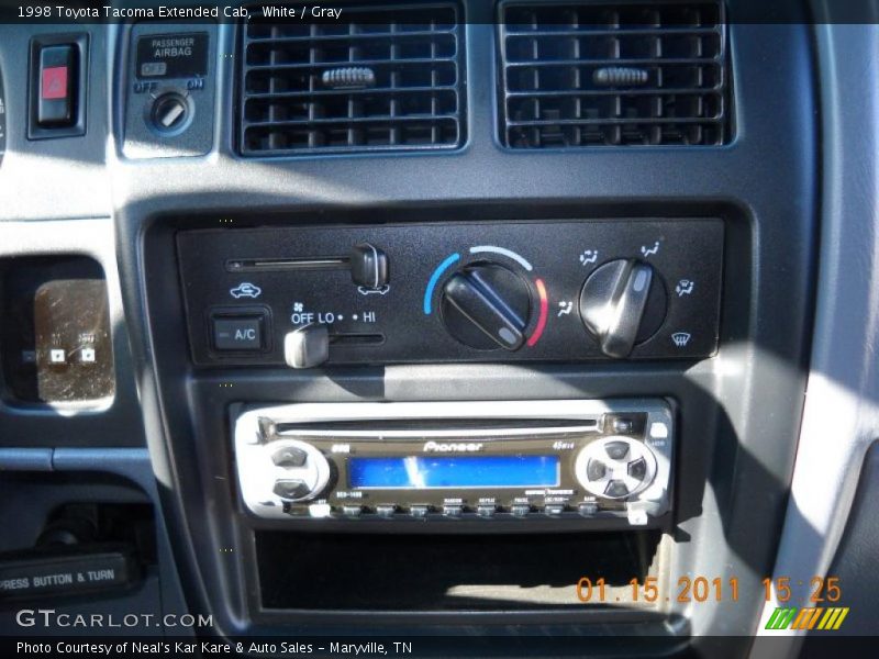 White / Gray 1998 Toyota Tacoma Extended Cab