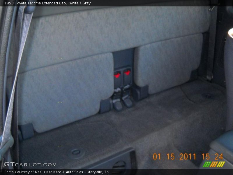 White / Gray 1998 Toyota Tacoma Extended Cab