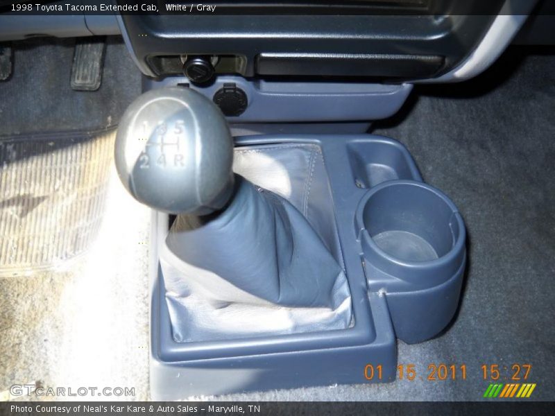 White / Gray 1998 Toyota Tacoma Extended Cab