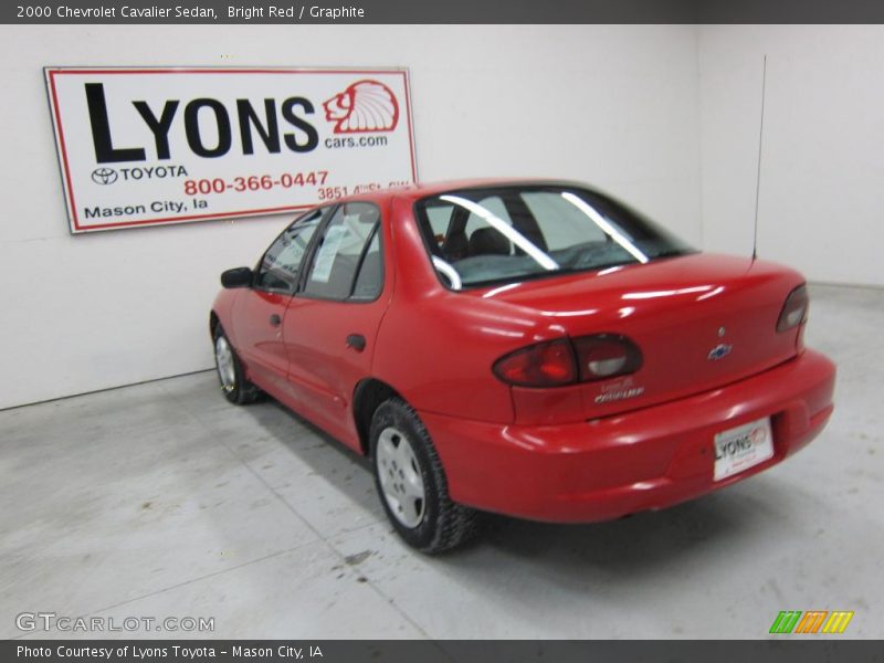 Bright Red / Graphite 2000 Chevrolet Cavalier Sedan