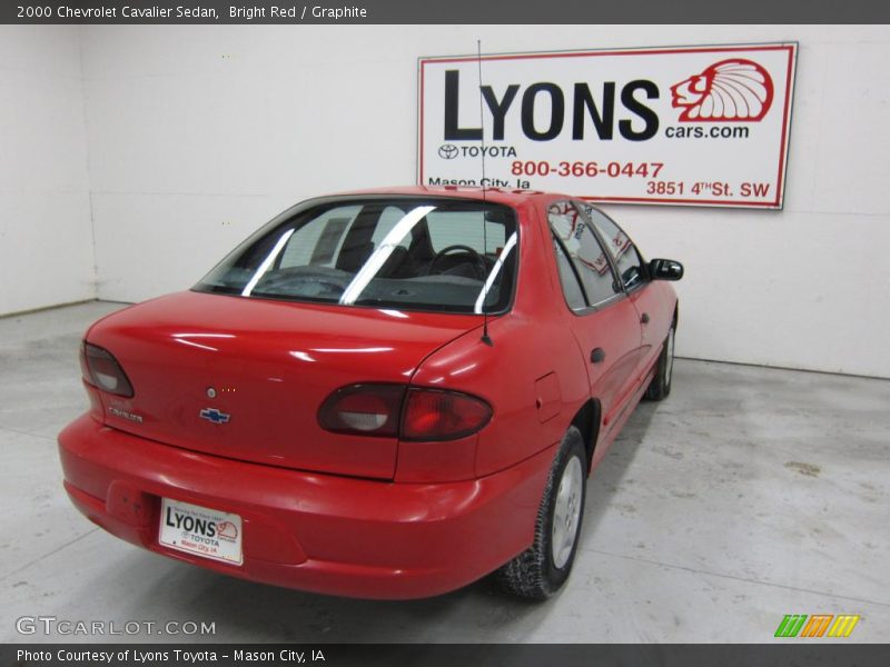 Bright Red / Graphite 2000 Chevrolet Cavalier Sedan