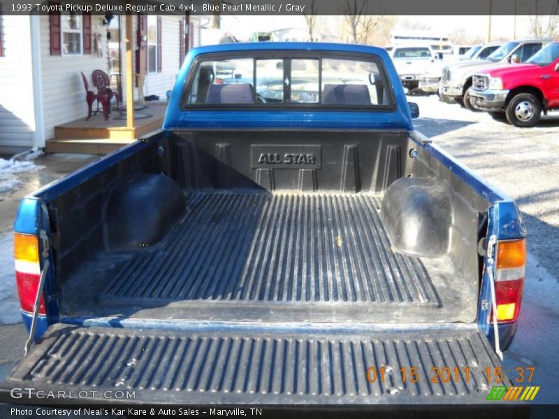 Blue Pearl Metallic / Gray 1993 Toyota Pickup Deluxe Regular Cab 4x4