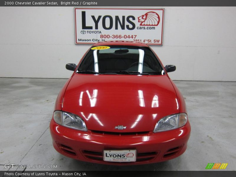 Bright Red / Graphite 2000 Chevrolet Cavalier Sedan