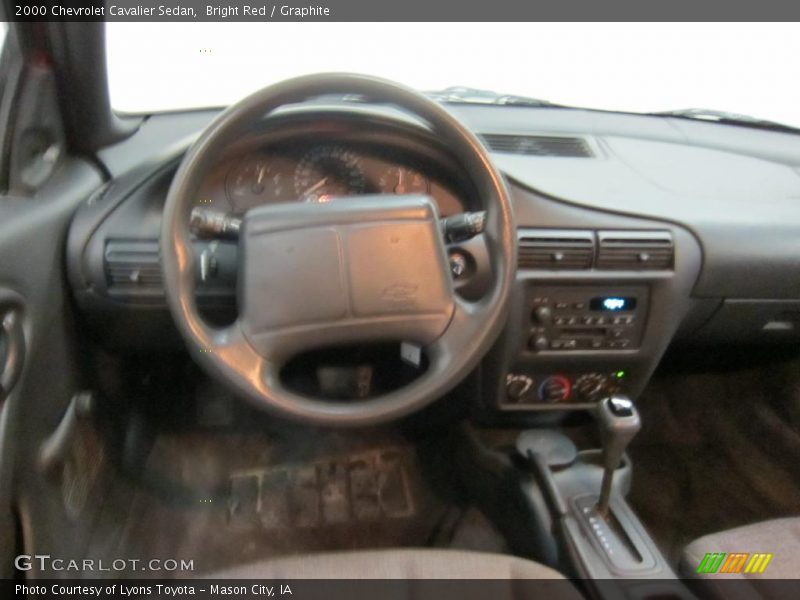 Bright Red / Graphite 2000 Chevrolet Cavalier Sedan