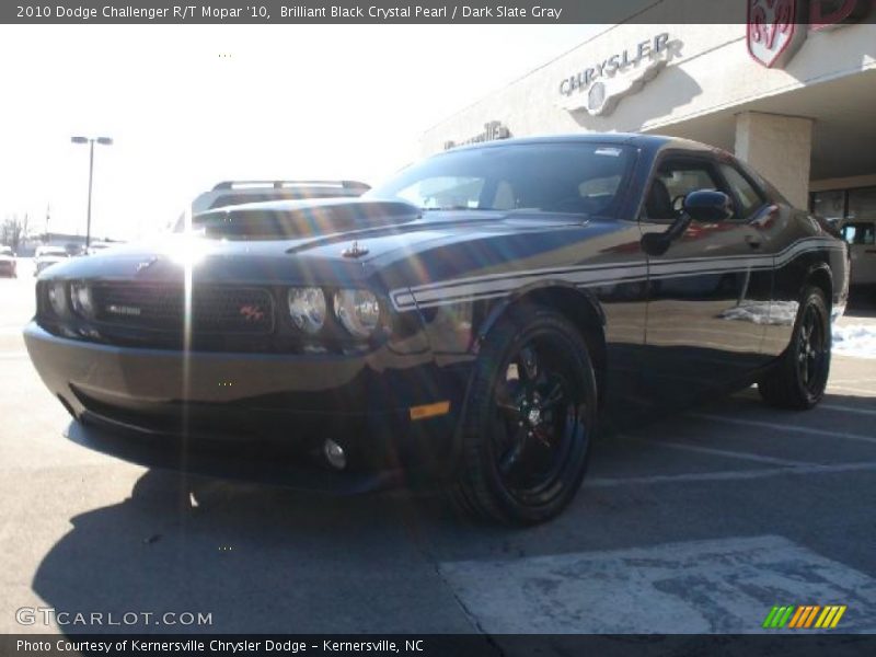 Brilliant Black Crystal Pearl / Dark Slate Gray 2010 Dodge Challenger R/T Mopar '10