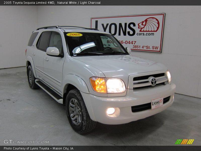 Natural White / Light Charcoal 2005 Toyota Sequoia Limited 4WD