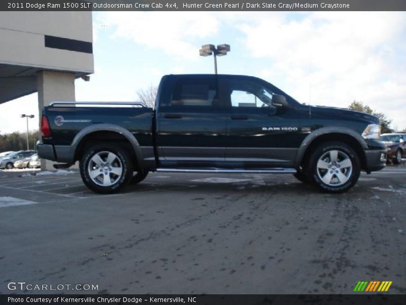 Hunter Green Pearl / Dark Slate Gray/Medium Graystone 2011 Dodge Ram 1500 SLT Outdoorsman Crew Cab 4x4