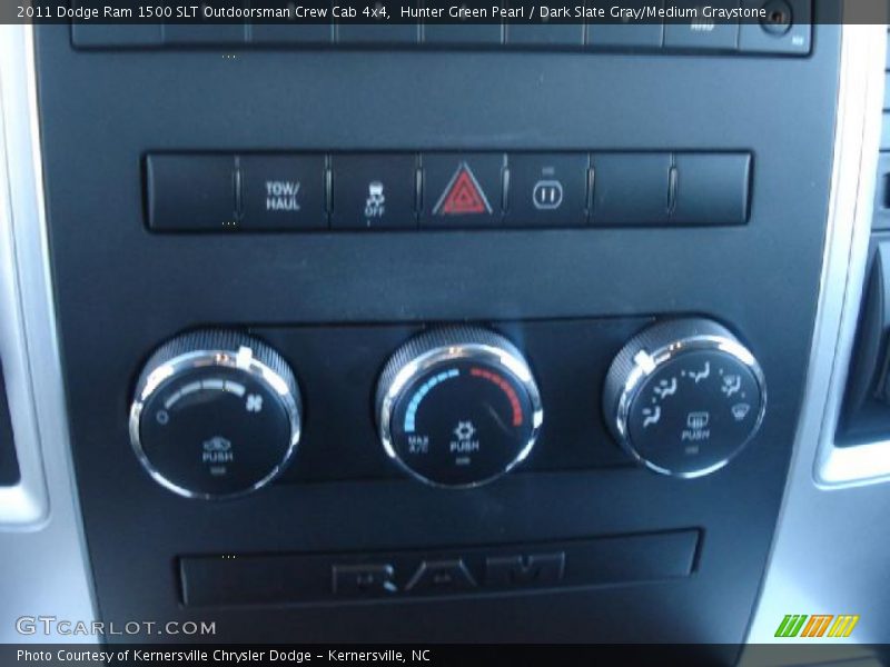 Hunter Green Pearl / Dark Slate Gray/Medium Graystone 2011 Dodge Ram 1500 SLT Outdoorsman Crew Cab 4x4