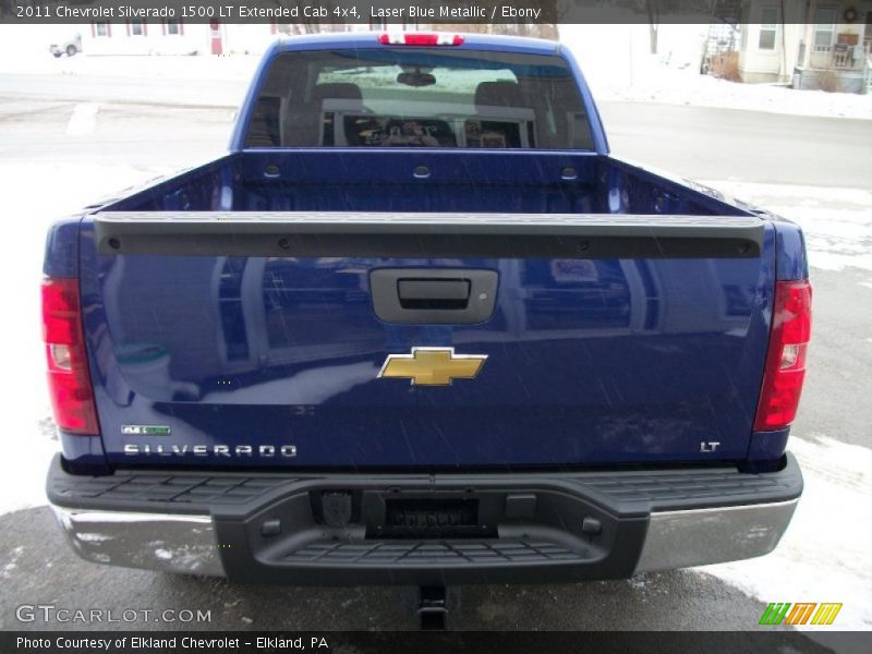 Laser Blue Metallic / Ebony 2011 Chevrolet Silverado 1500 LT Extended Cab 4x4