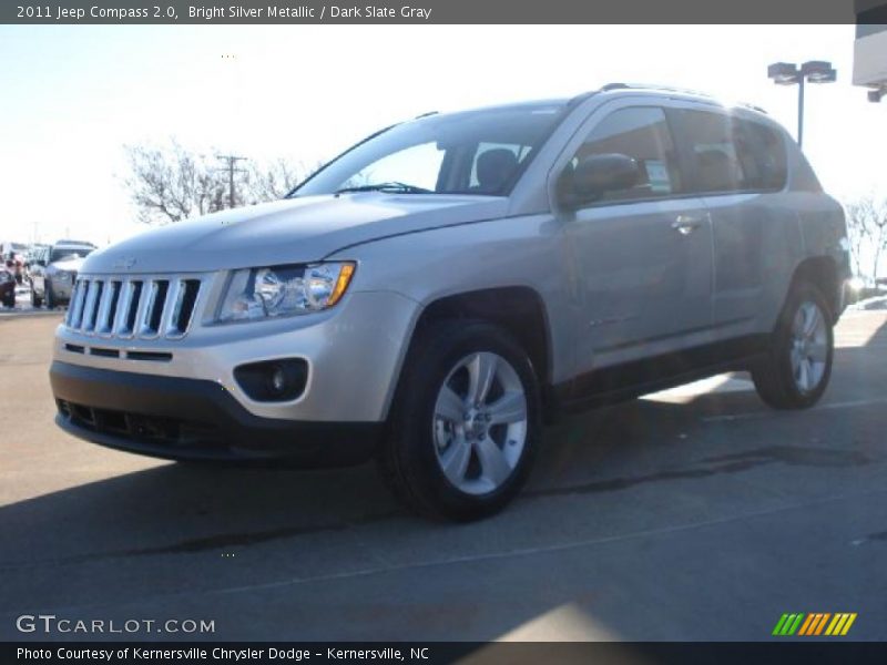 Bright Silver Metallic / Dark Slate Gray 2011 Jeep Compass 2.0