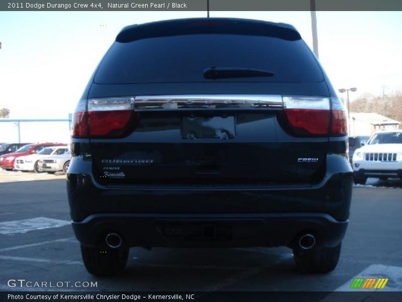 Natural Green Pearl / Black 2011 Dodge Durango Crew 4x4