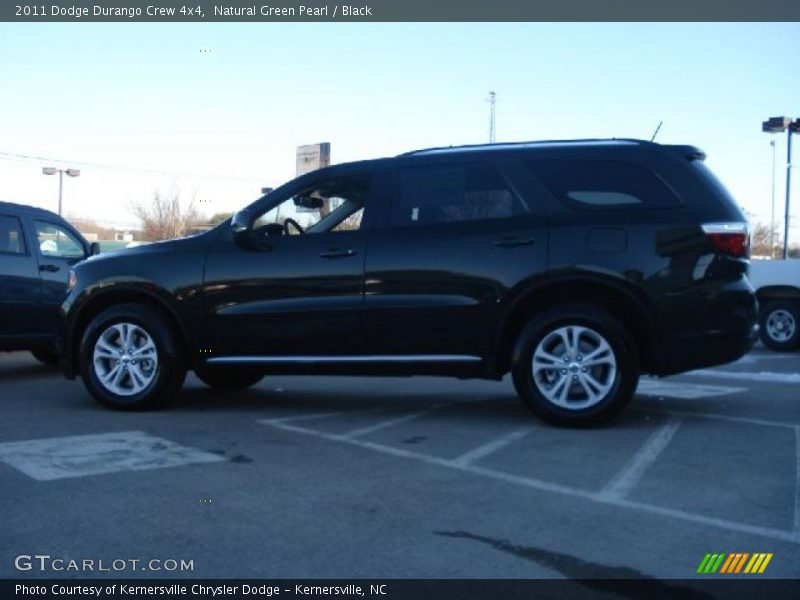 Natural Green Pearl / Black 2011 Dodge Durango Crew 4x4