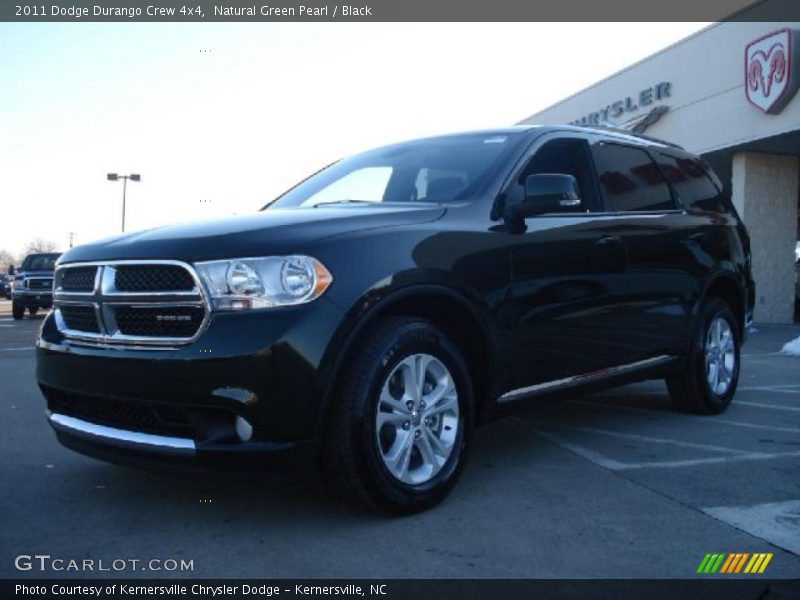 Natural Green Pearl / Black 2011 Dodge Durango Crew 4x4