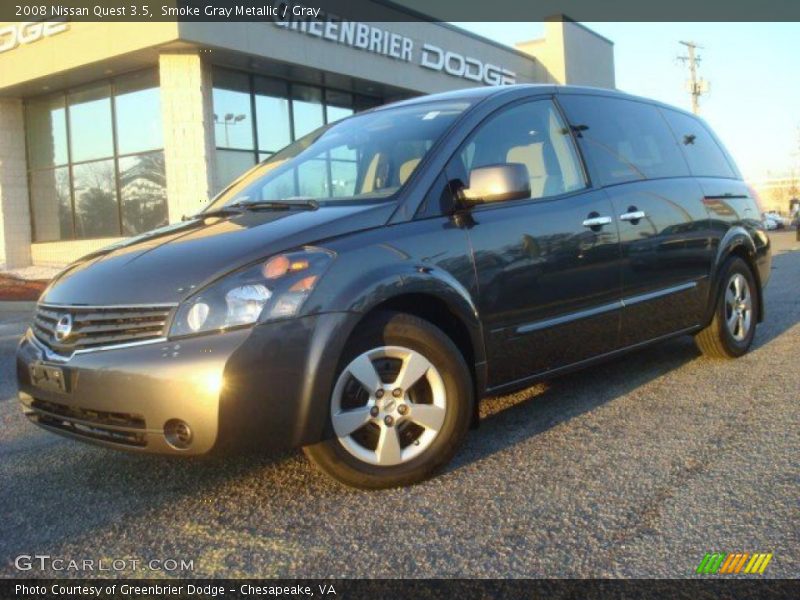 Smoke Gray Metallic / Gray 2008 Nissan Quest 3.5